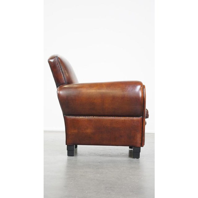 Armchair in Sheep Leather For Sale - Image 3 of 13