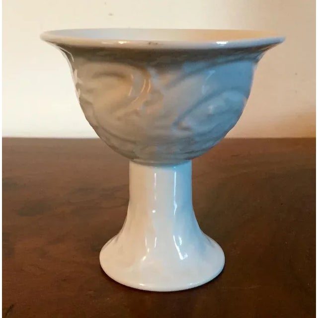 White 19th Century Chinese Blanc de Chine Porcelain Footed Wine Cup For Sale - Image 8 of 11