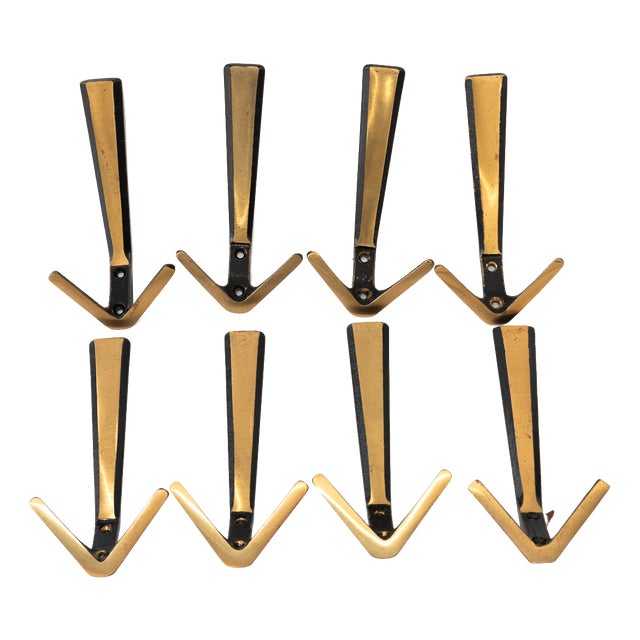 Wall Hooks by Baller Hertha, Vienna, Austria, 1950s, Set of 8 For Sale