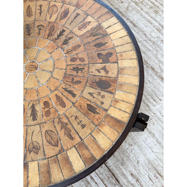 Round Herbarium Coffee Table by Roger Capron, 1950s For Sale - Image 9 of 18
