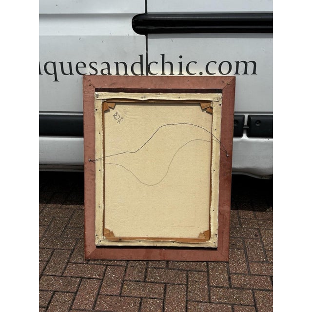 Brown Unknown, Cavalry Officer, Oil, Framed For Sale - Image 8 of 15