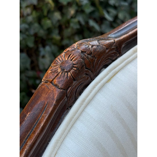 Late 20th Century French Louis XV Fauteuil Armchairs - A Pair For Sale - Image 12 of 12