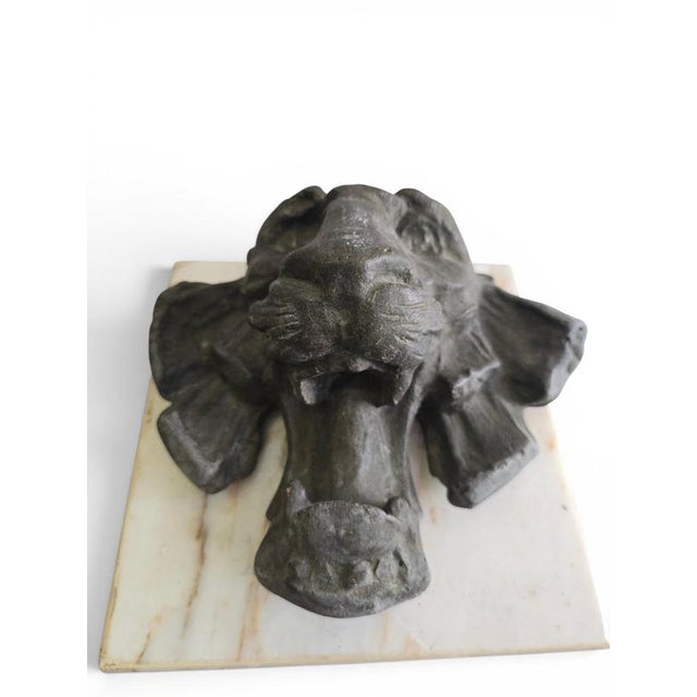 Lion Head Relief, 1970 For Sale - Image 4 of 9