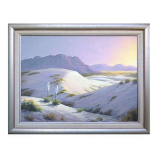 White Sands New Mexico, Mid-Century Southwest Desert Landscape by Vannerson For Sale