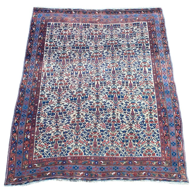 Antique Afshar Rug, 1890s For Sale - Image 4 of 18