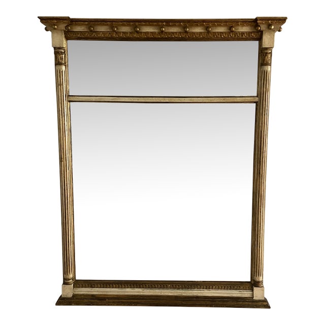 Antique Neo-Classical Gold Frame Mirror For Sale