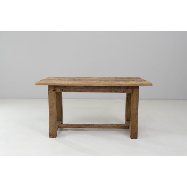 1920s French Oak Dining Table In Original Patina For Sale - Image 4 of 18