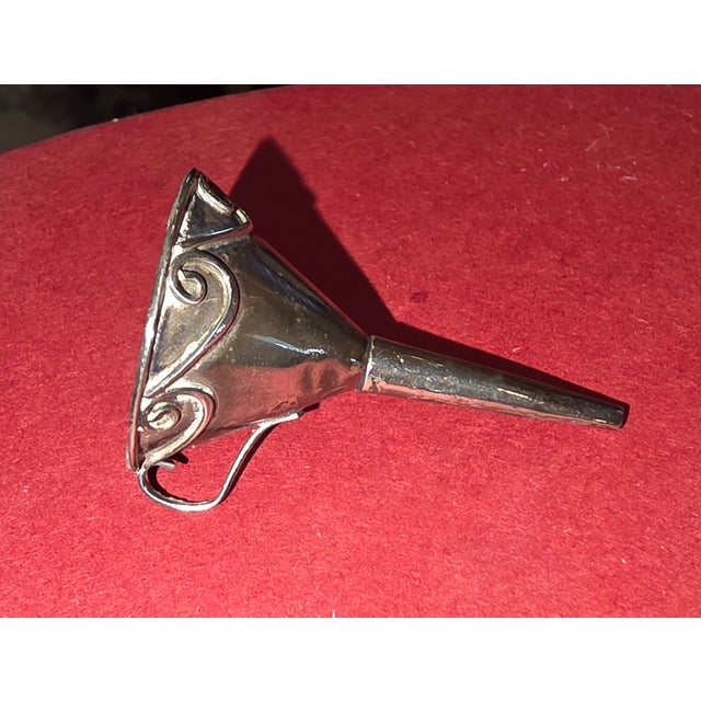 1950s Sterling Silver Perfume Funnel For Sale - Image 5 of 9