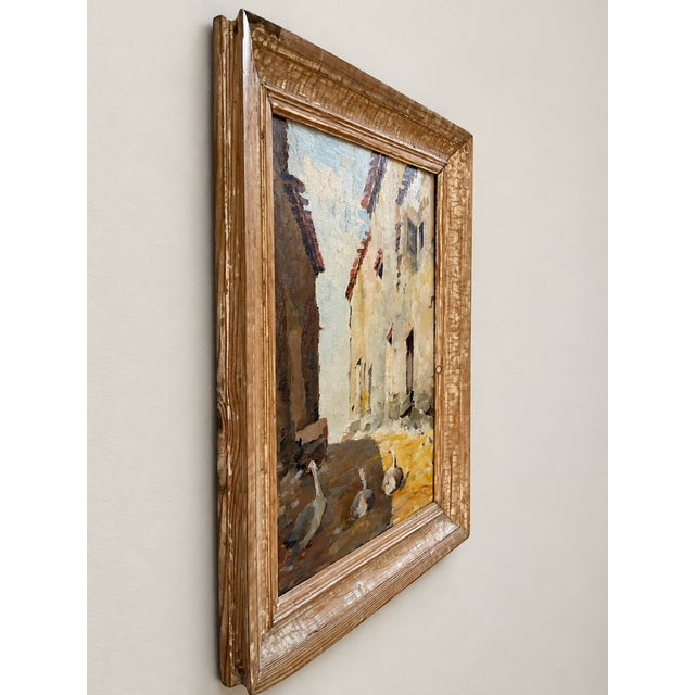 Robert, with Geese and Boat, 1930, Oil Painting For Sale - Image 4 of 13