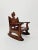 Antique Spanish Hand-Carved Wood Rocking Armchair, 1900s For Sale - Image 5 of 18