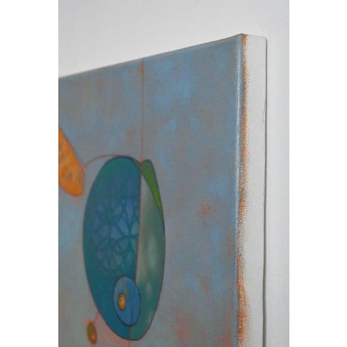 Early 21st Century Deborah DeSaix, Abstract Composition, Oil Painting For Sale - Image 5 of 7