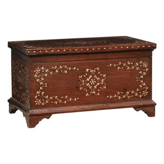 Mid 20th Century Hand-Crafted Kashmiri Keepsake Box W/ Inlay For Sale