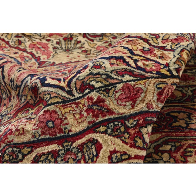 Textile Signed Late 19th Century Persian Kermanshah Rug, 12'09 X 22'01 For Sale - Image 7 of 11