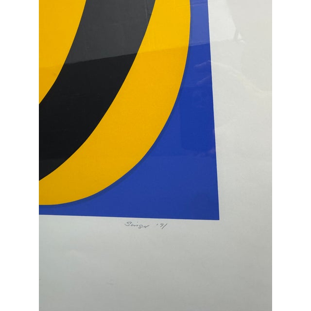 1990s 1990s Modern Silk Screen Print Clifford Singer, Framed For Sale - Image 5 of 8