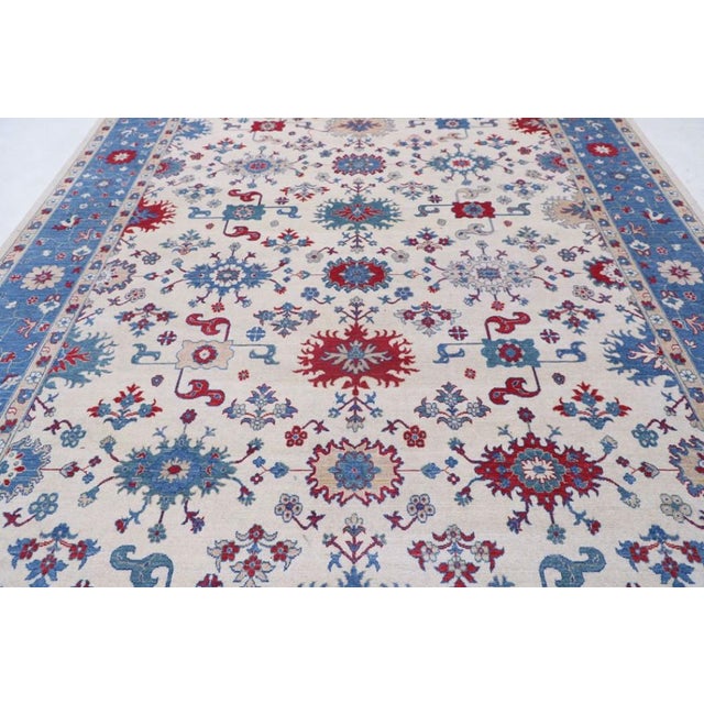 Textile Pasargad DC Fine Hand Knotted Farahan Rug For Sale - Image 7 of 7