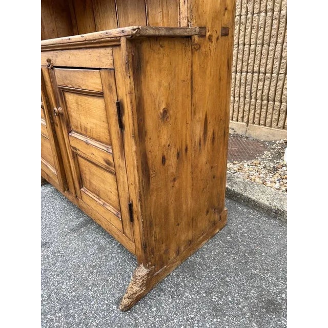 Antique Irish Yellow Pine Hutch Cabinet. Circa 1860.s. Shelves are adjustable, well made, pay attention to details....