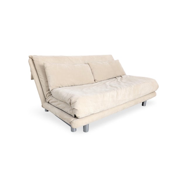 Postmodern Multy Sofa Bed in Suede and Beige from Ligne Roset For Sale - Image 3 of 12
