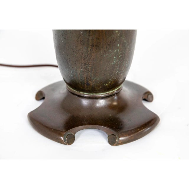 American 1900 Arts & Crafts Bronze Table Lamp For Sale - Image 3 of 9