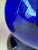 Murano Vintage Hand Blown Cobalt Blue Vases-Pair For Sale - Image 4 of 11