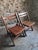 Wood Vintage French Beech Wood Folding Chairs, 1970s, Set of 2 For Sale - Image 7 of 12