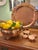 Vintage Hammered Copper Footed Cachepot Bowl With Brass Ring Handles, 10.5” For Sale - Image 4 of 11