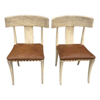 Pair of Klismos Chairs Attr to t.h. Robsjohn-Gibbings For Sale
