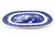 English Deep Cobalt House of Blue Willow Small Platter Made in England For Sale - Image 3 of 9