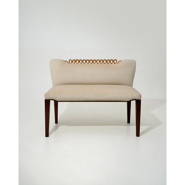 Mid-Century Modern Bench by Osvaldo Borsani for Atelier Borsani Varedo, 1940s For Sale - Image 3 of 12