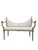 Mid 20th Century Hollywood Regency Neoclassical Curved Back Upholstered Bench For Sale - Image 4 of 12
