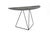 Stone Dark Brown Lama Semi-Ellipse 45120 Console Table Steel Frame by Disain1971 Dimensions: W 120 x D 45 x H 75 cm...