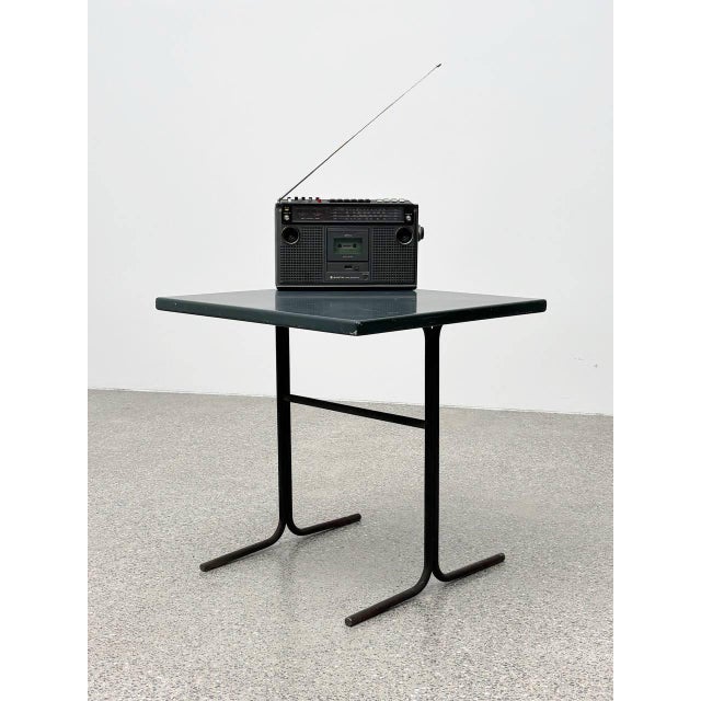 Metal Aluminum Chairs with Table by Cindy Crawford-Steiger for Embru, Set of 3 For Sale - Image 7 of 18