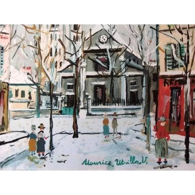 L'Eglise Saint Pierre de Montmartre - Pochoir 1950 For Sale - Image 3 of 5