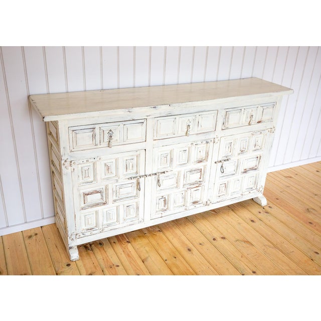 Vintage Spanish Sideboard in Oak, 1920s For Sale - Image 18 of 18