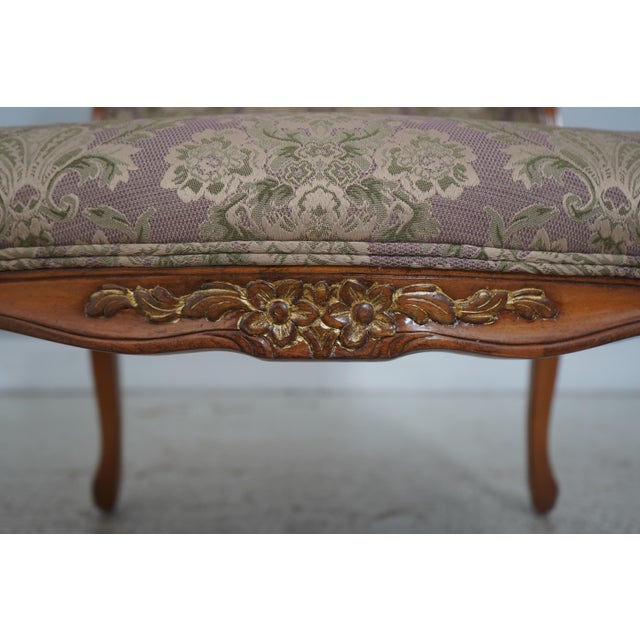 Pair of French Louis XV Style Open Armchairs Fauteuils For Sale - Image 14 of 18