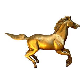 Vintage Brass Running Horse For Sale