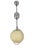 Bauhaus Art Deco Glass Lamp, 1940s For Sale - Image 3 of 8