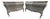 Vintage Pair Bombay Chests Gray Distressed For Sale