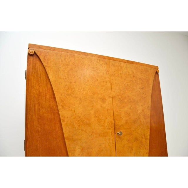Art Deco Burr Walnut Cocktail Cabinet from Hille, 1930s For Sale - Image 10 of 12