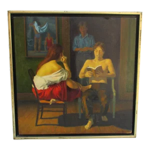 John Doyle Painting 1996 Readers