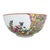 Oversized Chinese Rose Medallion Punch Bowl Flower Garden & Butterflies C1930 For Sale - Image 4 of 15