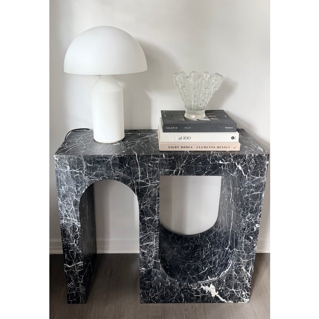 Mid-Century Modern Oluce Atollo Medium Glass Table Lamp by Vico Magistretti For Sale - Image 3 of 9