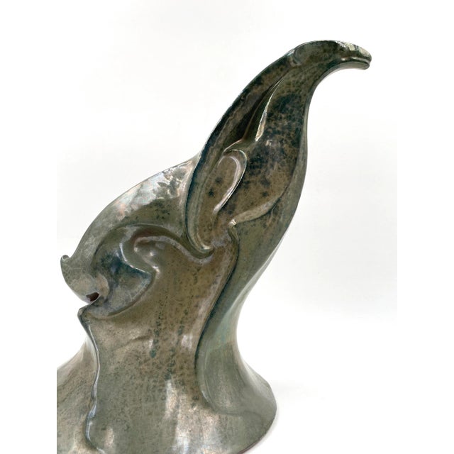 A. Chini, Créature Fantastique, 1930s, Italian Craquelé Ceramic Sculpture For Sale - Image 6 of 18