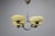 A refined art deco chandelier crafted in czechoslovakia during the 1930s, distinguished by its elegant nickel-plated metal...
