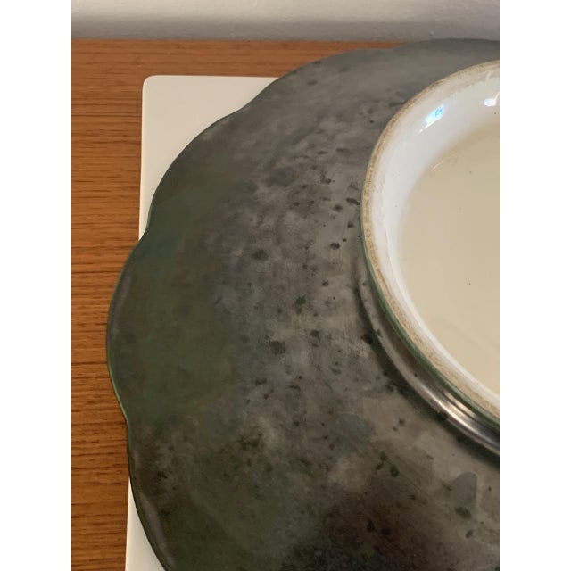 Vintage Tourmalines Ceramic Bowl by Longwy, France, 1950s For Sale - Image 16 of 18