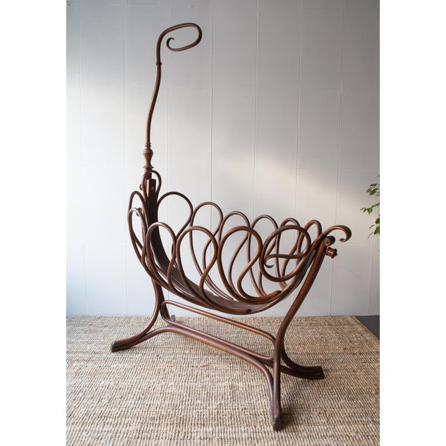 Child Cradle by Jacob & Josef Kohn for Thonet, 1895 For Sale - Image 4 of 12