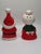 Ceramic Mid C Lefton Mr and Mrs Santa Claus Christmas Salt Pepper Shaker For Sale - Image 7 of 7
