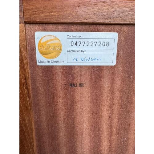 Vintage Teak Bookcase with Tambour Doors from Dyrlund, Denmark, 1960s For Sale - Image 4 of 13