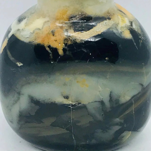 Vintage Black Stone Snuff Bottle For Sale In Chicago - Image 6 of 12