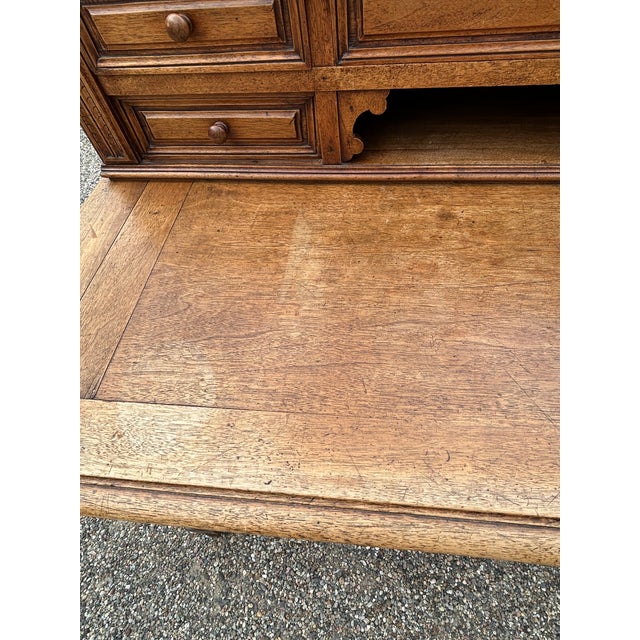 Late 19th Century French Oak Antique Writing Desk For Sale - Image 5 of 18
