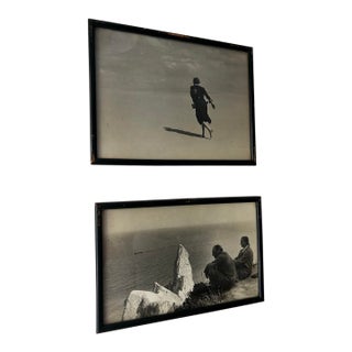 Mid 20th Century Pair of Photos-Couple at Beach For Sale